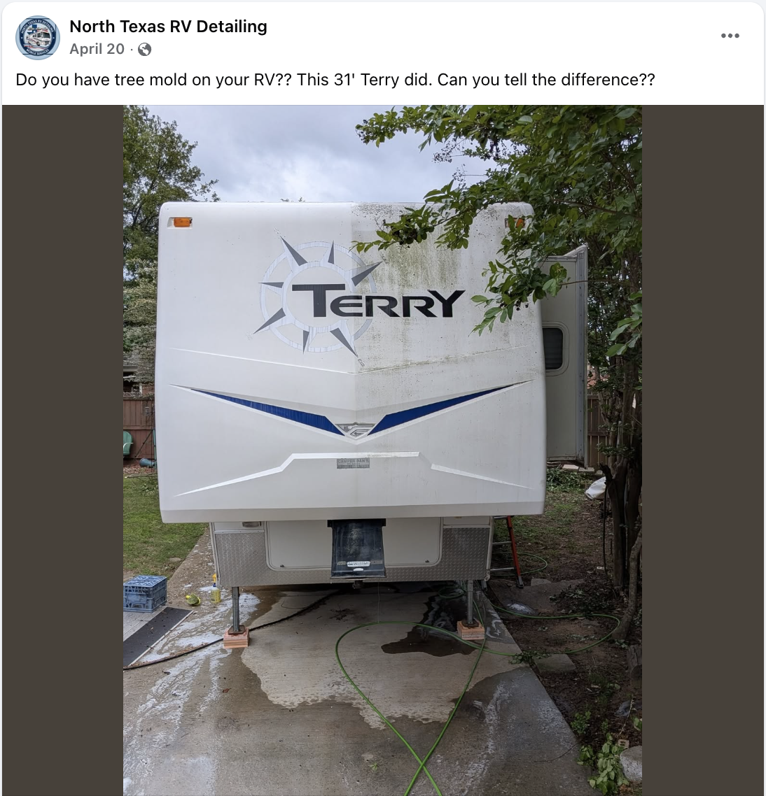 31 foot Terry RV mold removal
